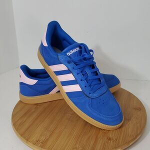 Adidas Breaknet Sleek Woman's Sneakers Shoes Blue Pink Size 10 NIB